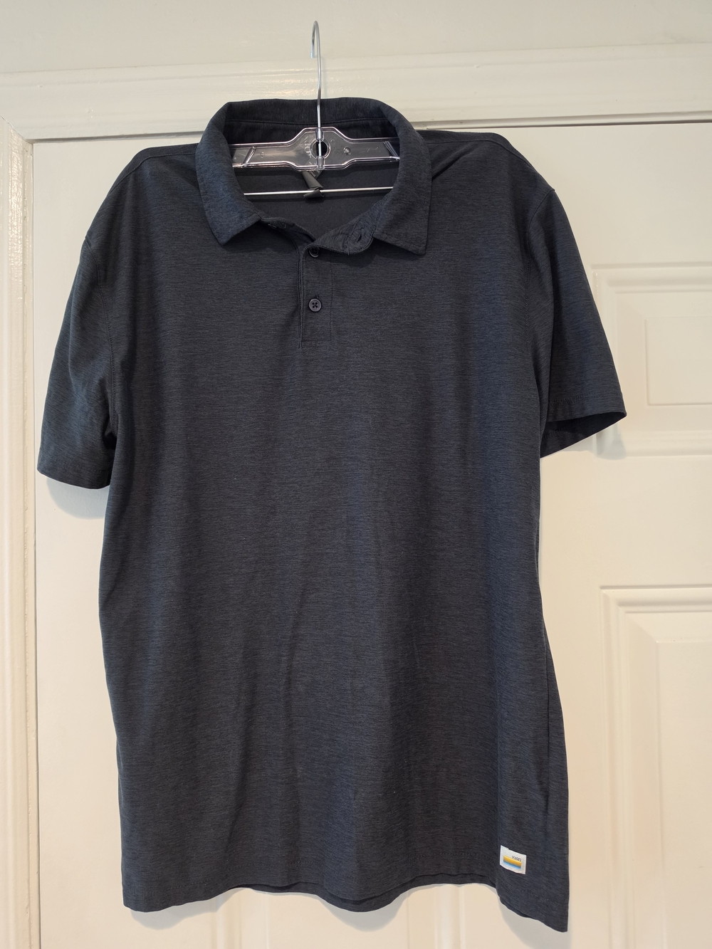 Vuori Men's Charcoal Heather Polo - Short Sleeve Performance